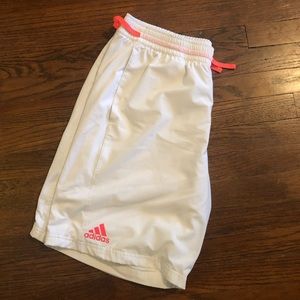 Adidas white tennis shorts